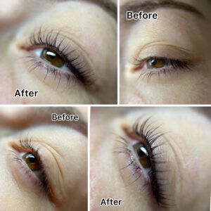 lash lift before-after
